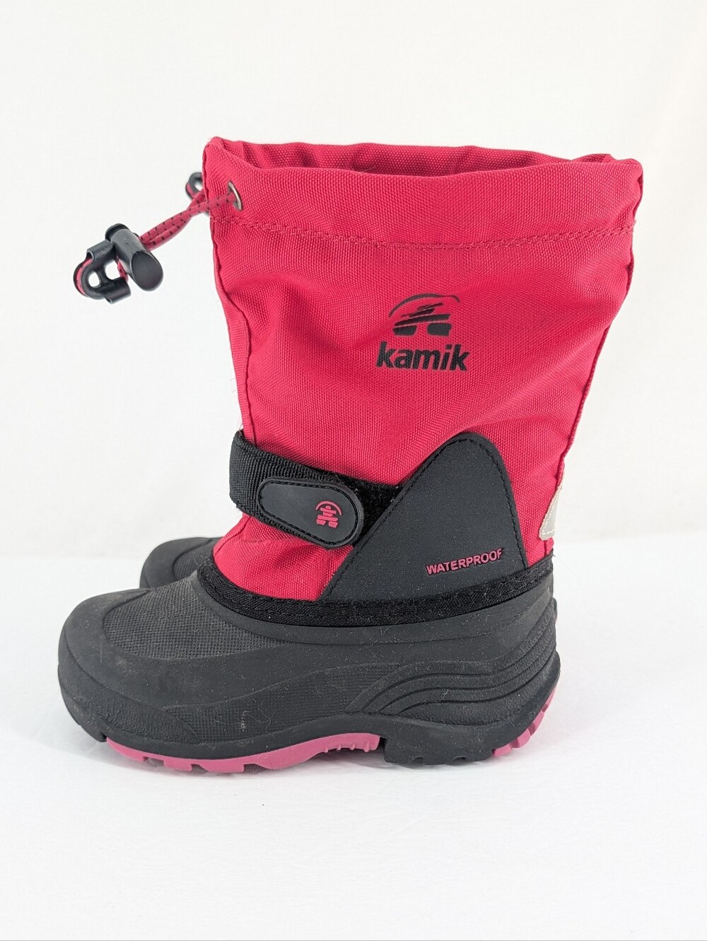 Kamik Waterbug Kids Insulated Winter Snow Boots Waterproof Pink Size 11c